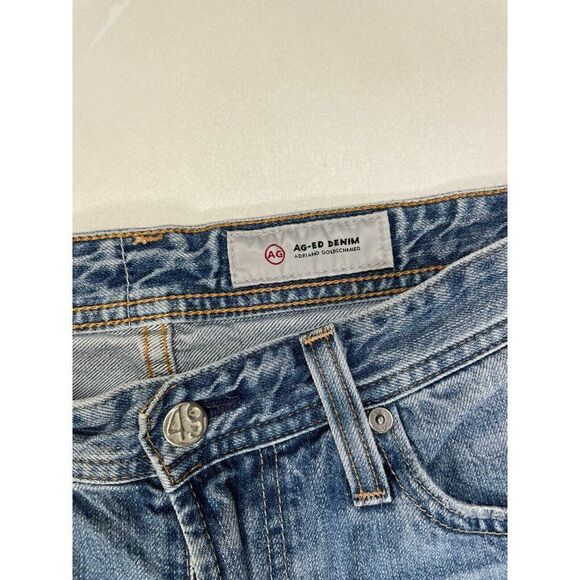 AG Adriano Goldschmied Graduate Straight Denim Jeans Men Size 31 X 32 Blue - Picture 6 of 9